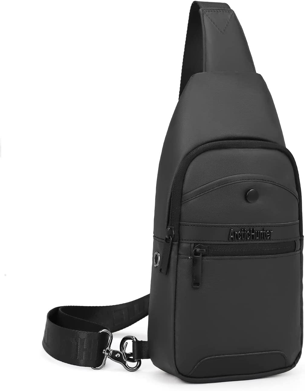 Men’S Sling Bag Casual Cross-Body Backpack Shoulder Chest Bag Water-Resistant Daypack for Business Travel Walking Hiking USB Charging Port