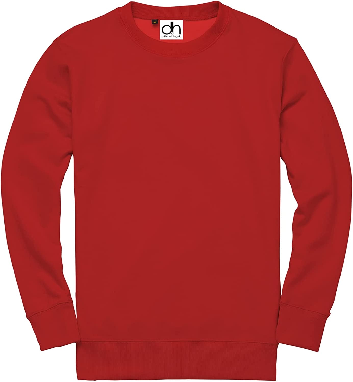 Premium Sweatshirts Plain Workwear Casual Crewneck Jumper Sweater Sports Leisure Fleece