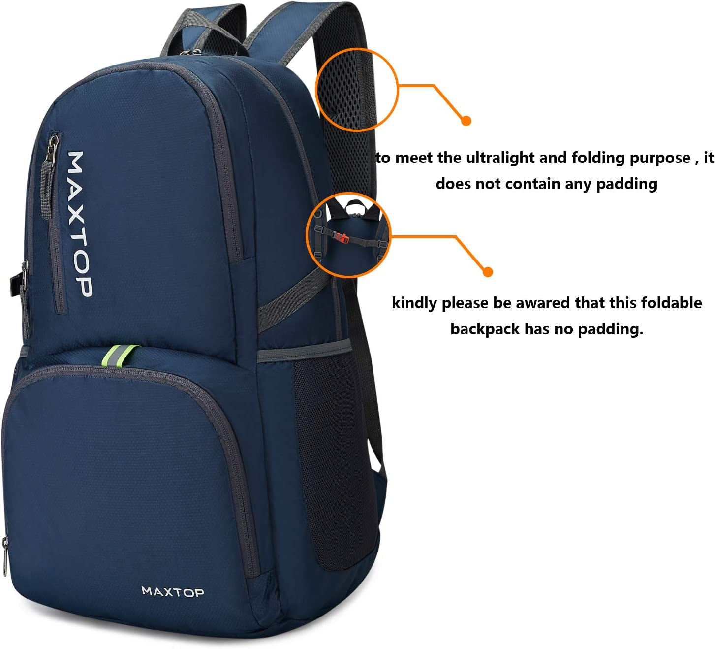 50L/40L Backpack Ultra Lightweight Packable Foldable Rucksack Water Resistent for Men Women Kids Outdoor Camping Hiking Travel Daypack Handy Durable Gifts for Men Women