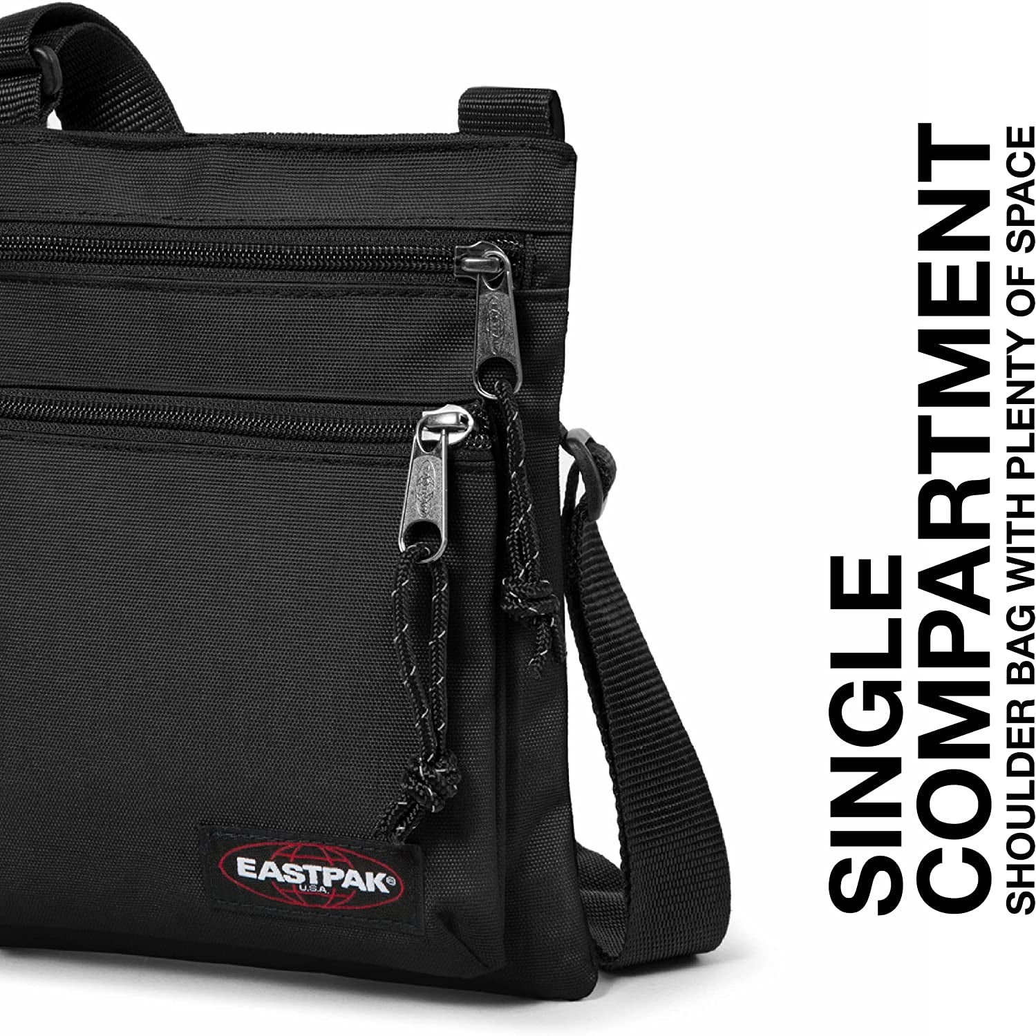 Rusher Messenger Bag, 23 Cm, Black