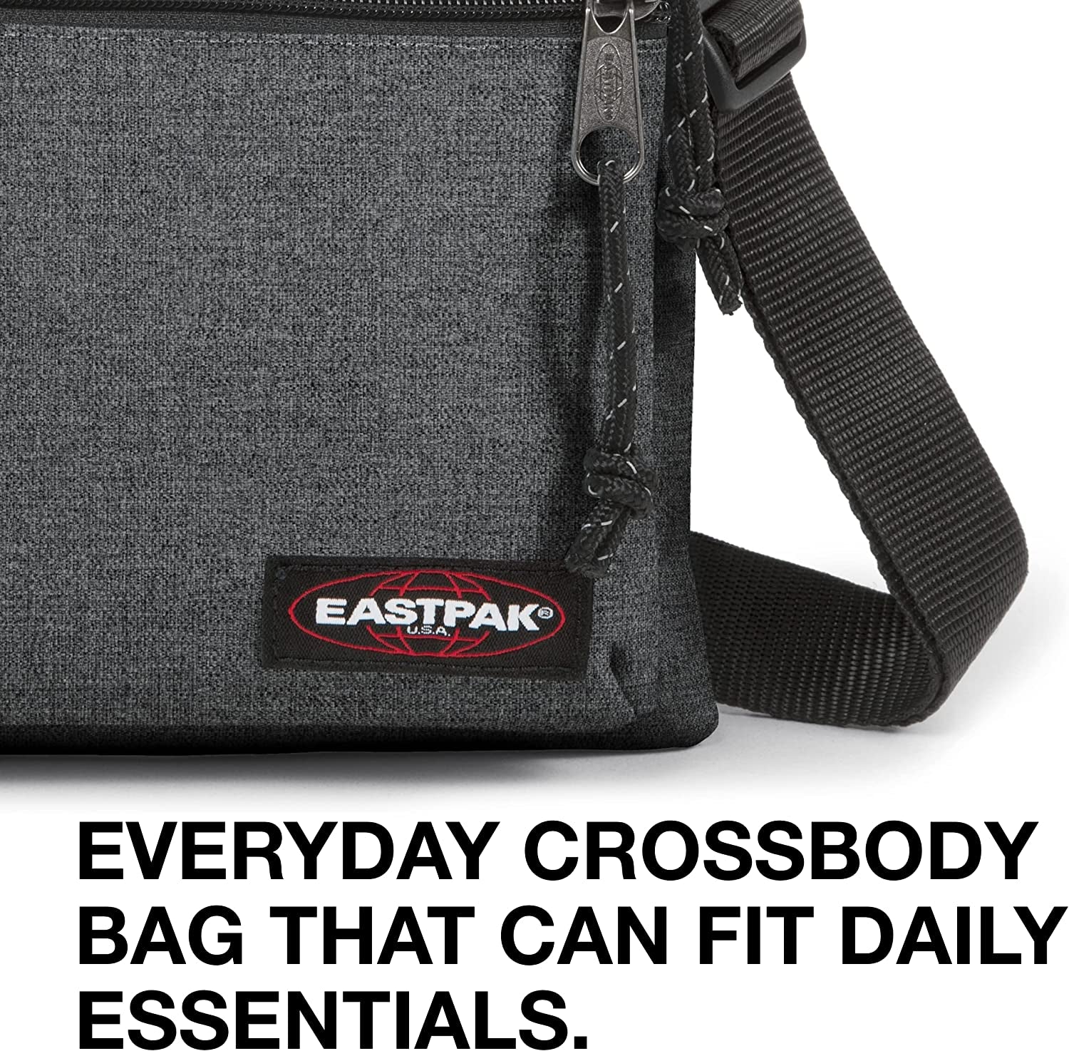 Rusher Messenger Bag, 23 Cm, Black Denim