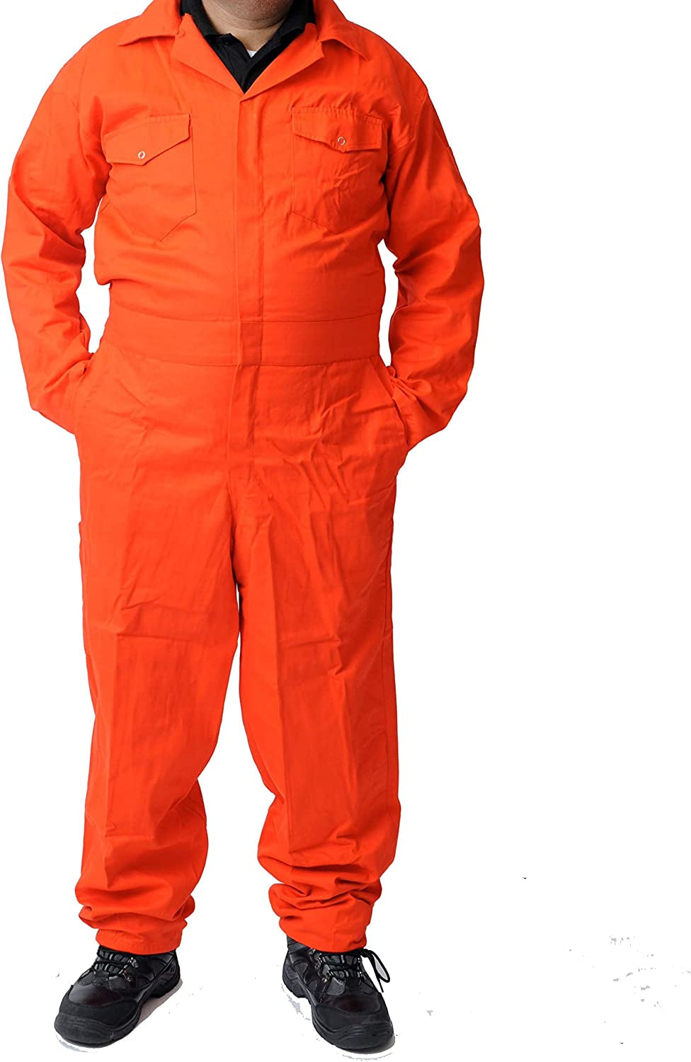 Road Master Men'S Poly Cotton Coverall Overalls Painters Suit Decorators Mechanic Workwear