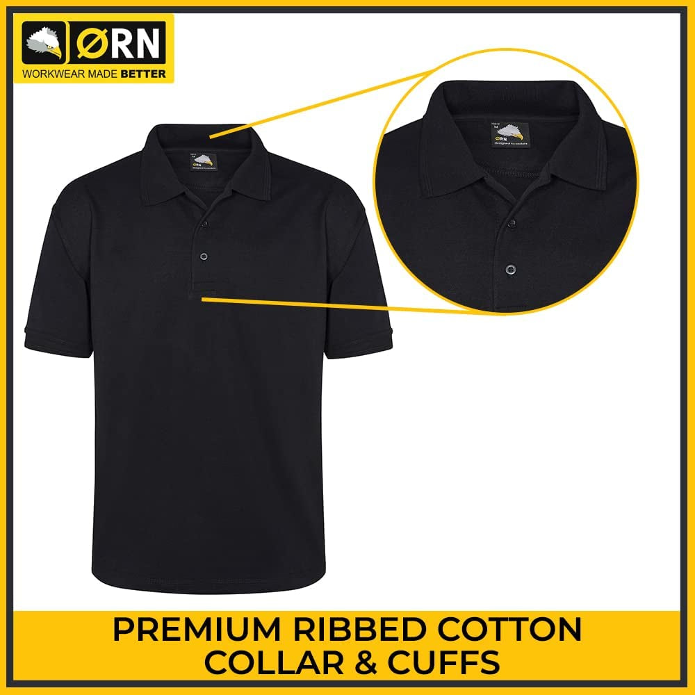 ØRN International Eagle (1150) Workwear Poloshirt for Men Premium Weight, Machine Washable on Seams