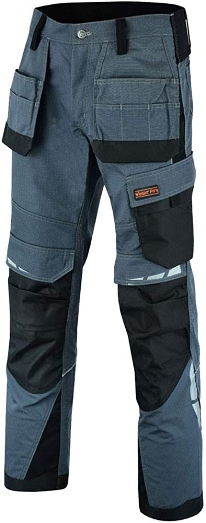 Pro Builder Work Trousers Men- Heavy Duty Combat Cargo Trousers for Men- Multi Pockets & Knee Pad Pockets - Triple Stitched - Durable Work Wear