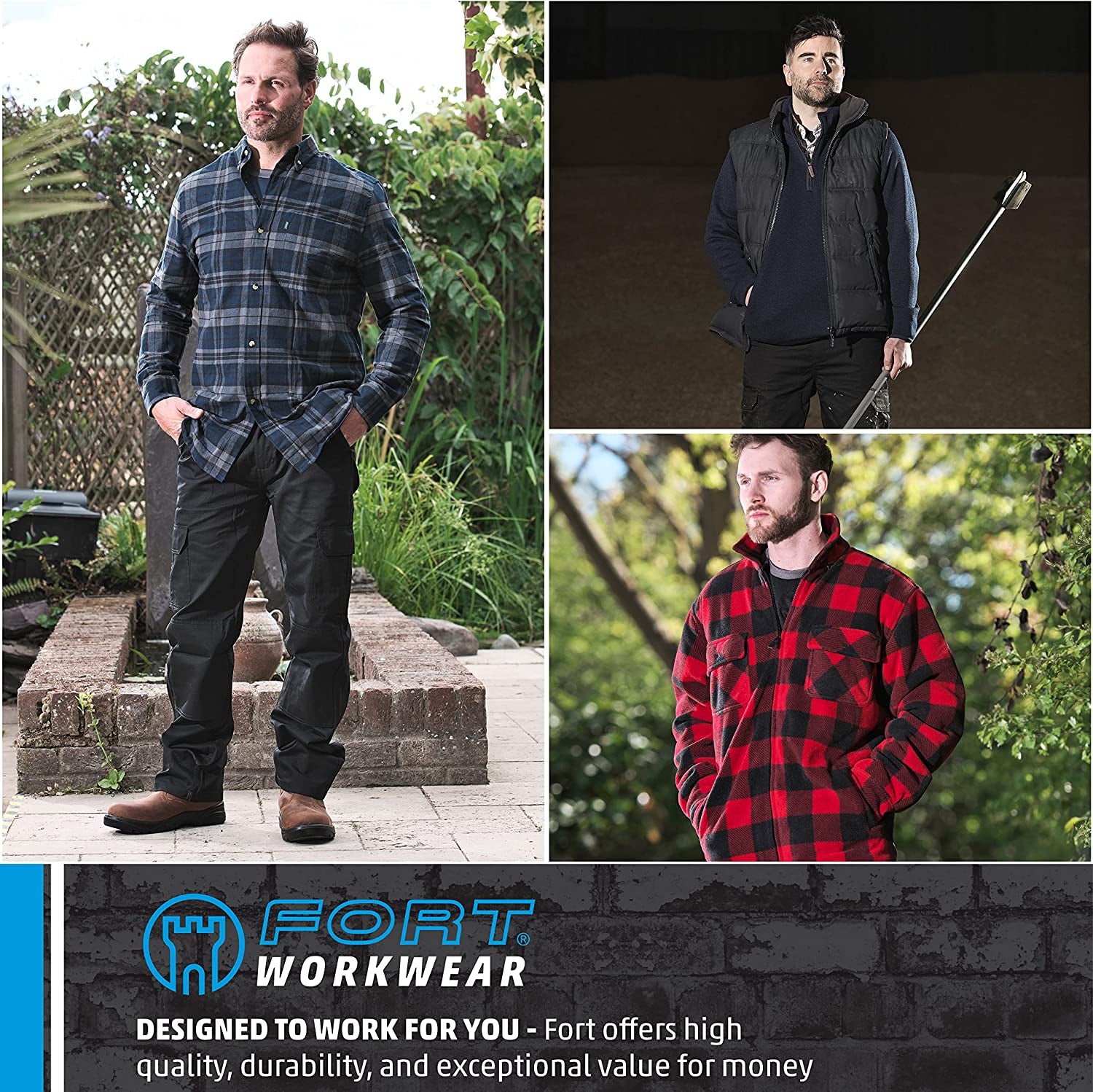 Fort - Workforce Coverall - Medium - Royal Blue Coveralls - 210Gsm - Studded Pockets - Comfortable Work Suit - Durable Mens Overalls - Work Overalls for Men