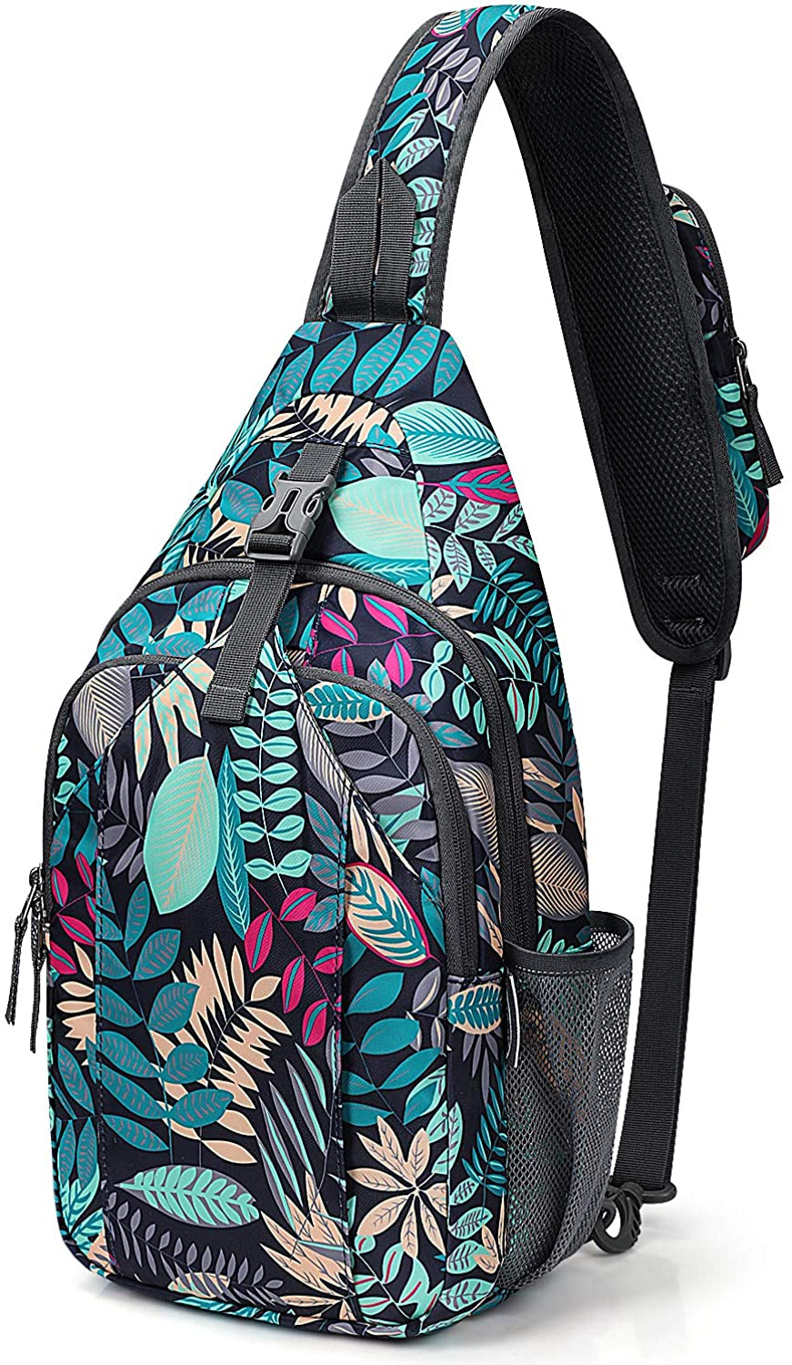 G4Free Sling Bag Backpack anti Theft Chest Shoulder Bag Crossbody Gym Daypack with Earphone Hole for Outdoor Cycling Travel Hiking Men Women