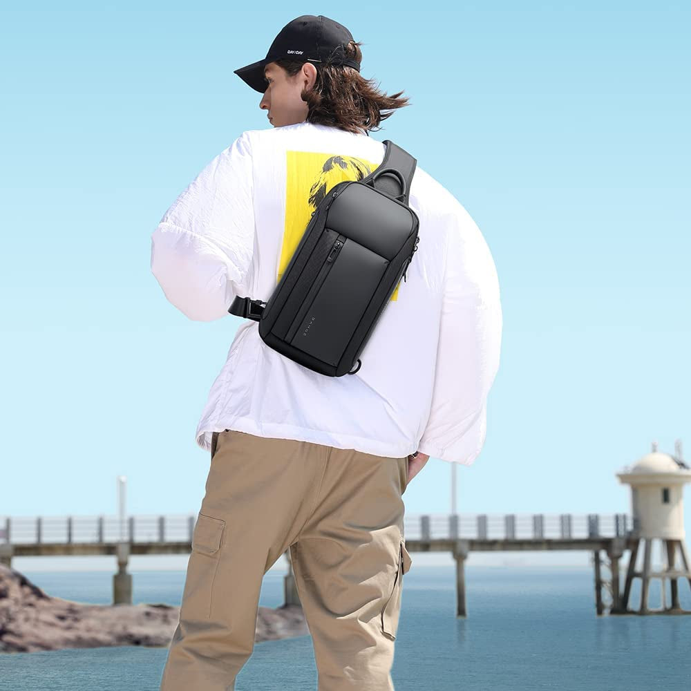 Sling Bag, Waterproof Men'S Chest Bag Shoulder Bags Crossbody Sling Backpack for Men Sling Backpacks