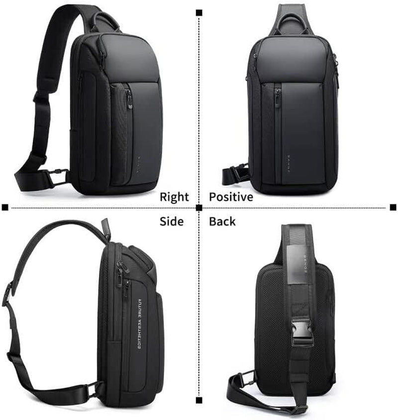 Sling Bag, Waterproof Men'S Chest Bag Shoulder Bags Crossbody Sling Backpack for Men Sling Backpacks