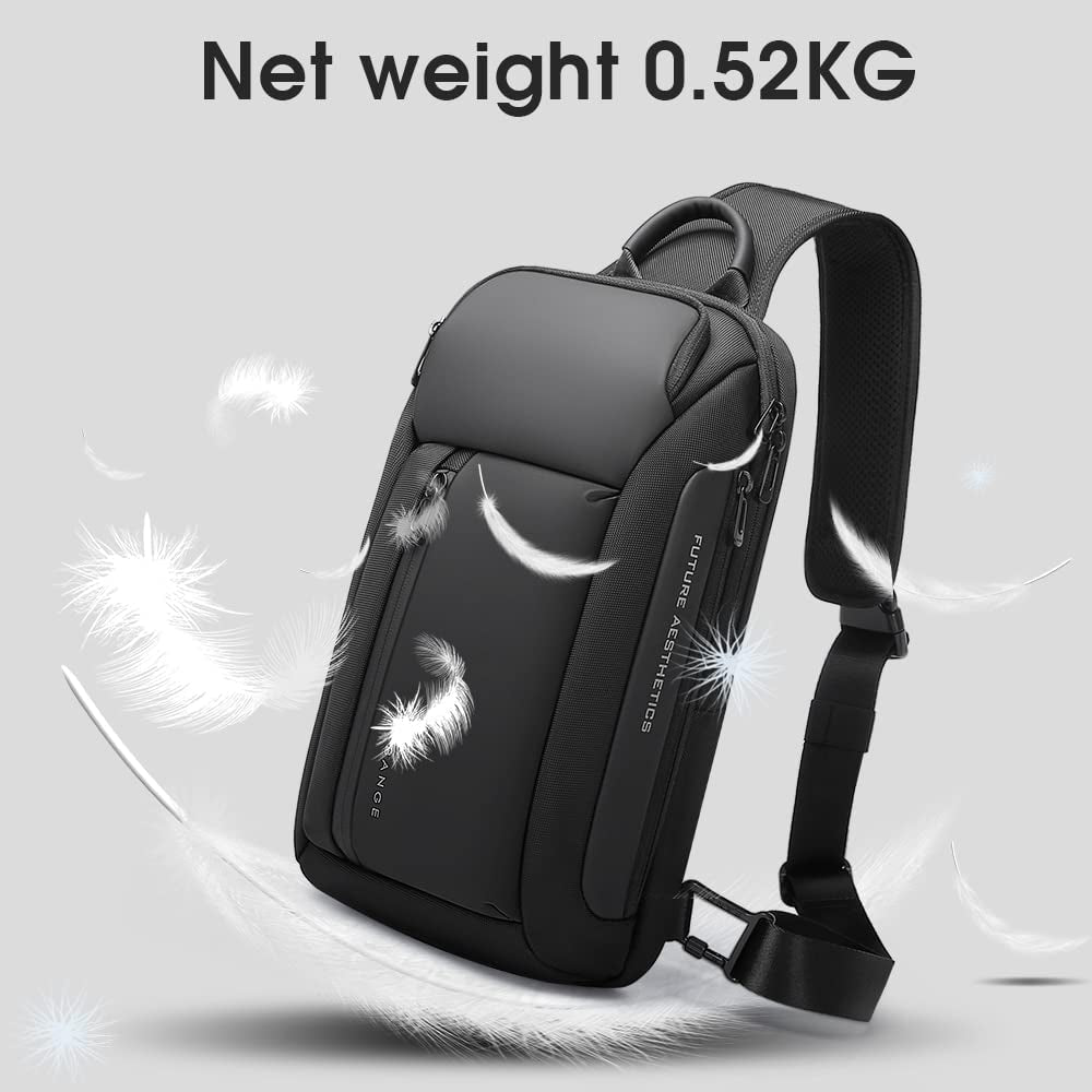 Sling Bag, Waterproof Men'S Chest Bag Shoulder Bags Crossbody Sling Backpack for Men Sling Backpacks