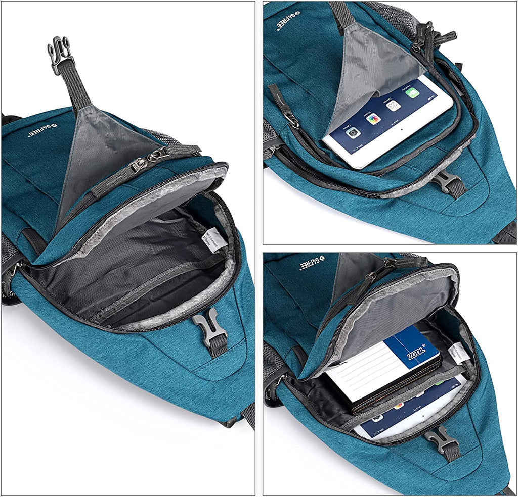 G4Free Sling Bag Backpack anti Theft Chest Shoulder Bag Crossbody Gym Daypack with Earphone Hole for Outdoor Cycling Travel Hiking Men Women