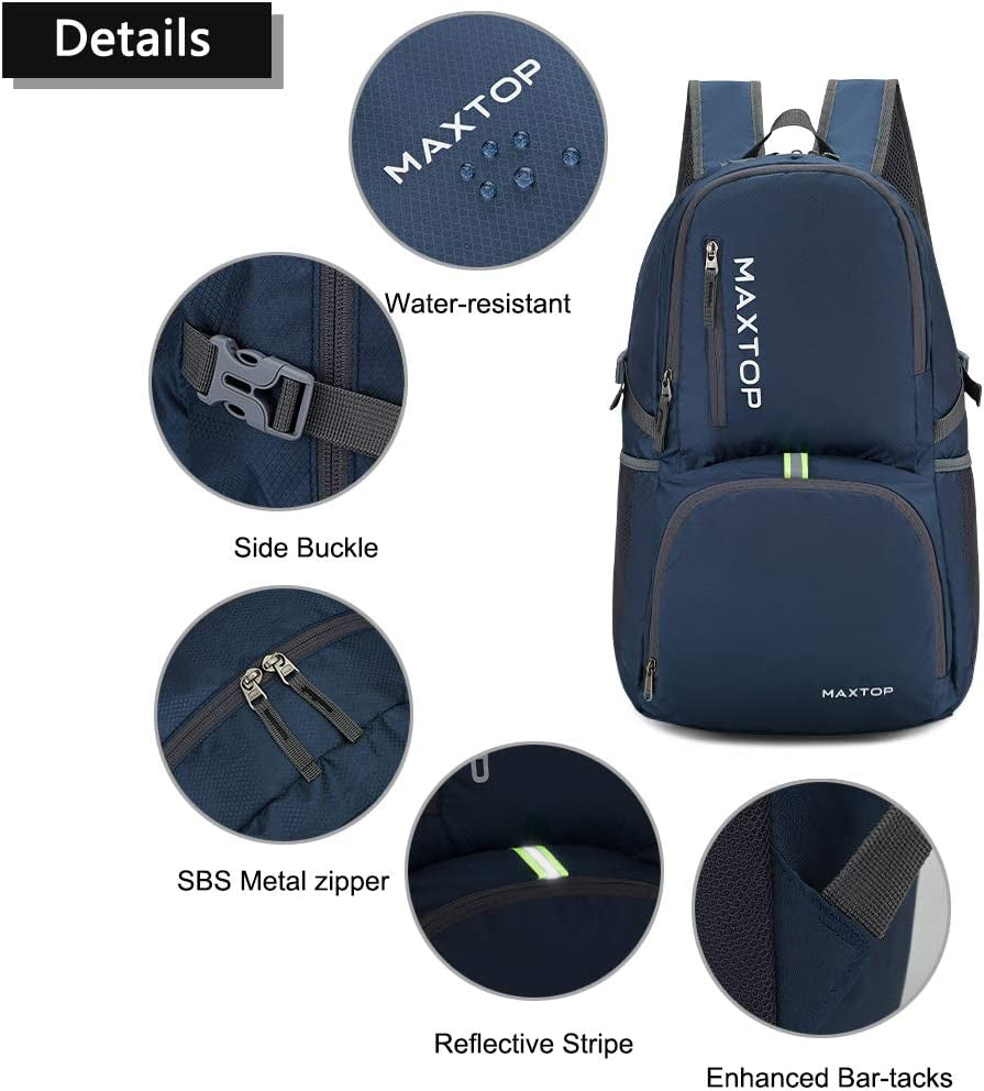 50L/40L Backpack Ultra Lightweight Packable Foldable Rucksack Water Resistent for Men Women Kids Outdoor Camping Hiking Travel Daypack Handy Durable Gifts for Men Women