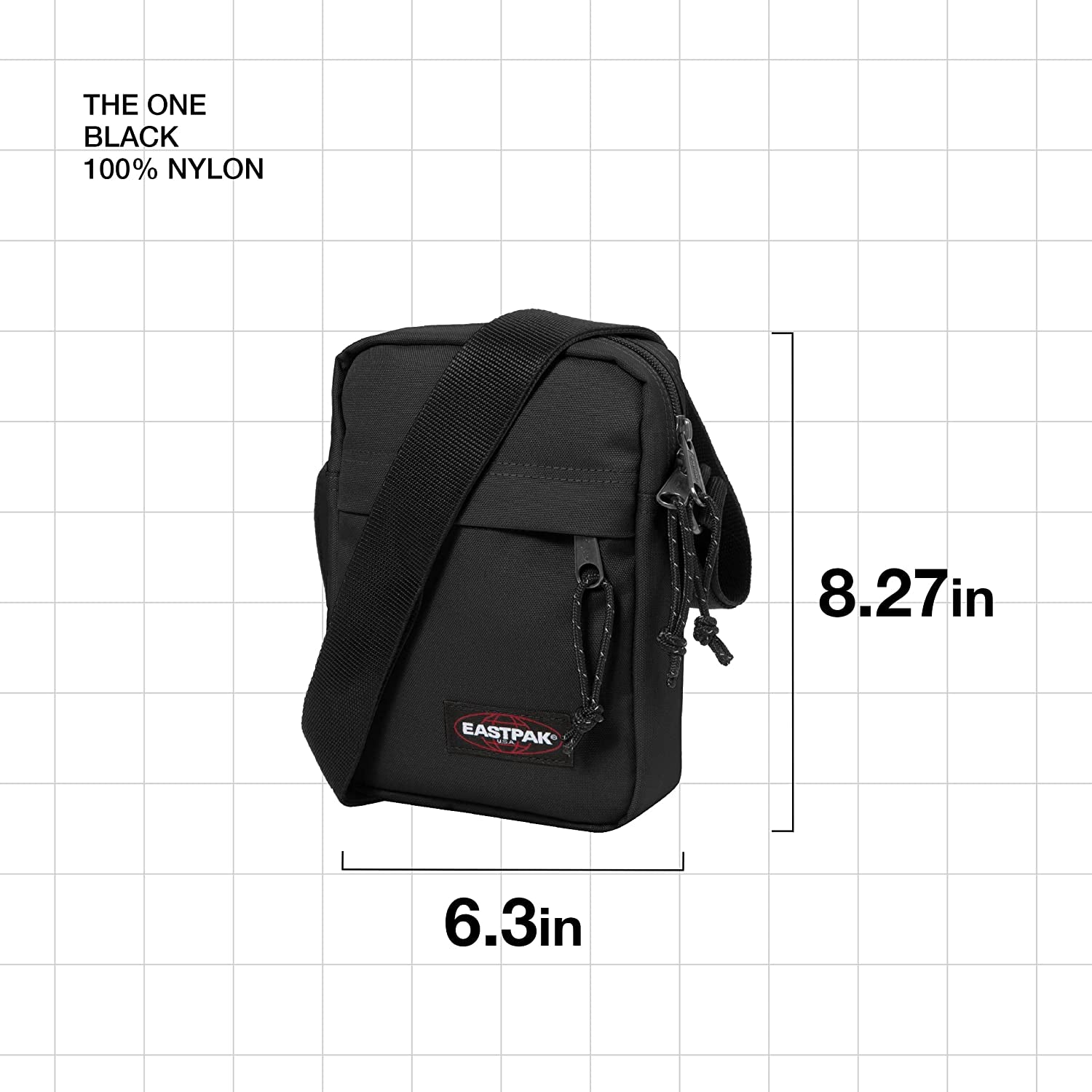the One Messenger Bag, 21 Cm, 2.5 L, Black