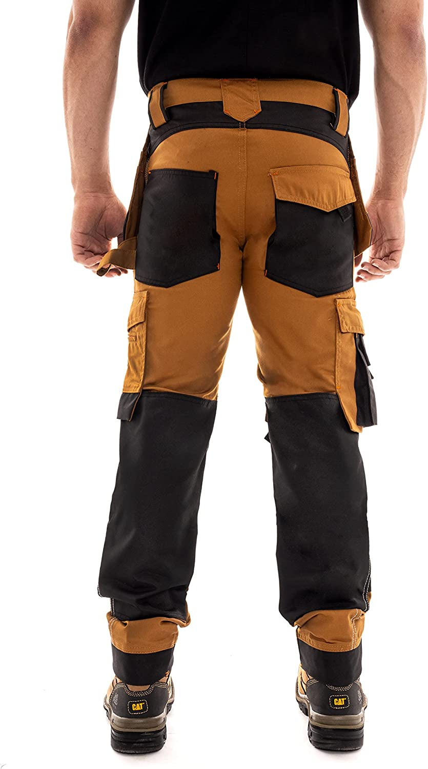 ® Mens Work Trousers Knee Pad Pockets Multi Pocket Workwear Pants Men Cargo Heavy Duty Work Trousers for Man