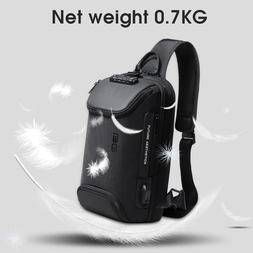 Sling Bag, Waterproof Men'S Chest Bag Shoulder Bags Crossbody Sling Backpack for Men Sling Backpacks