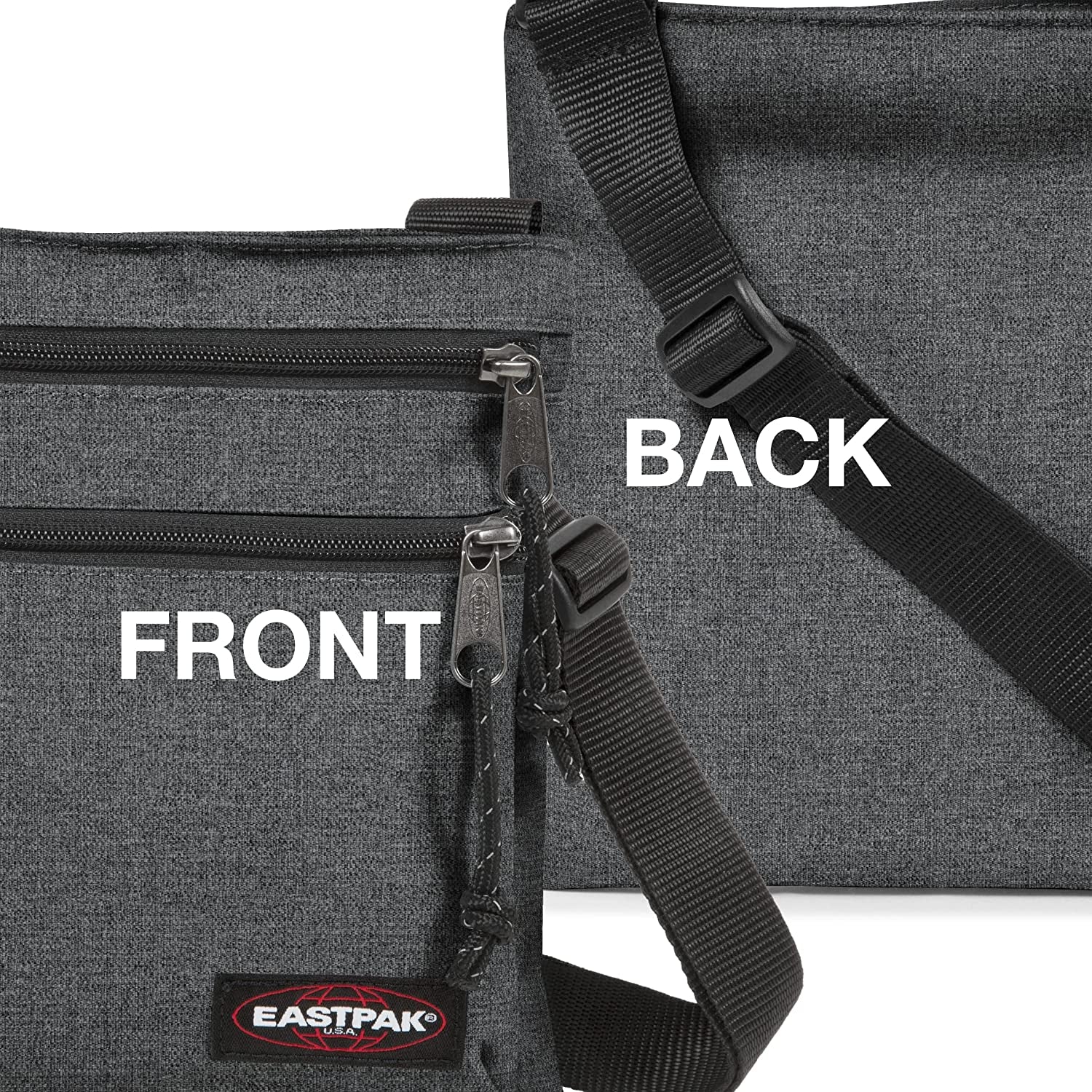 Rusher Messenger Bag, 23 Cm, Black Denim
