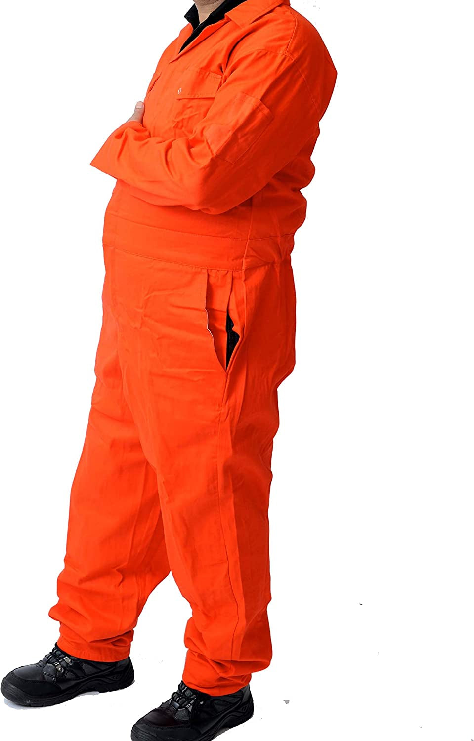 Road Master Men'S Poly Cotton Coverall Overalls Painters Suit Decorators Mechanic Workwear