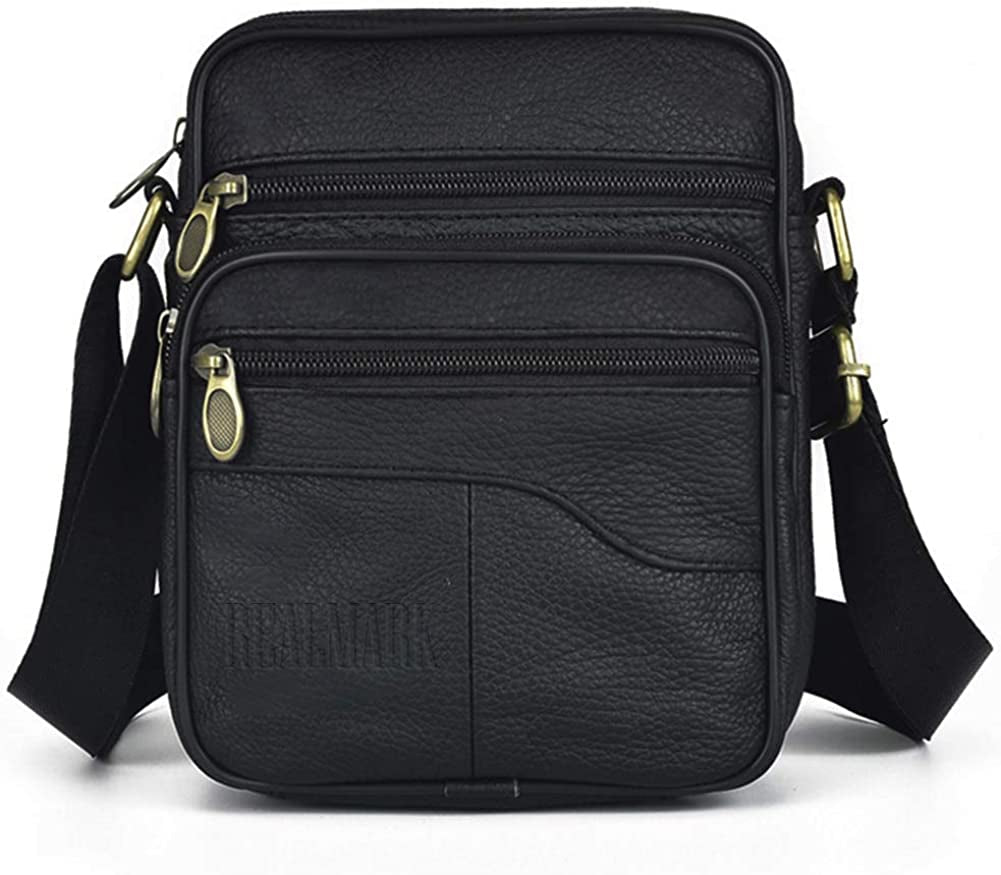 Men'S Shoulder Bags Genuine Leather Cross Body Bag Messenger Business Handbags Small Side Satchel Crossbody Bag