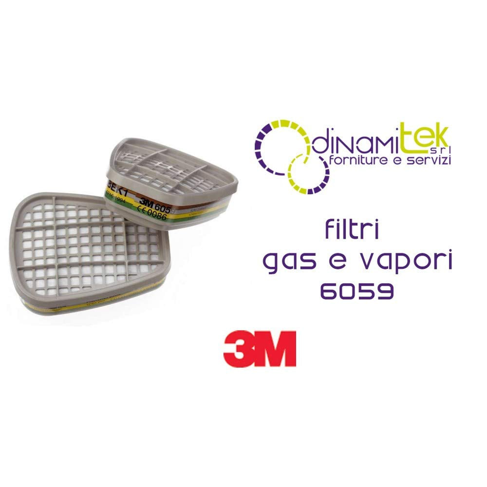 6059 ABEK1 Gas and Vapour Filter, Pair