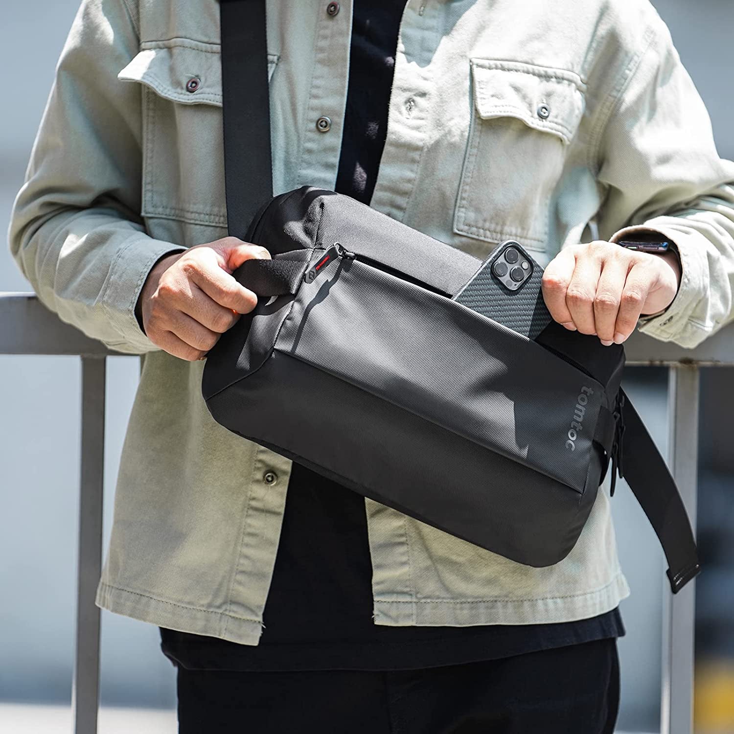 Sling Bag Small Crossbody Shoulder Bag 4.5L/7L/9L Backpack for Men and Women, Casual Lightweight Chest Bag Everyday Carry Bag for Tactical, Travel, Work, Stylish EDC Bag