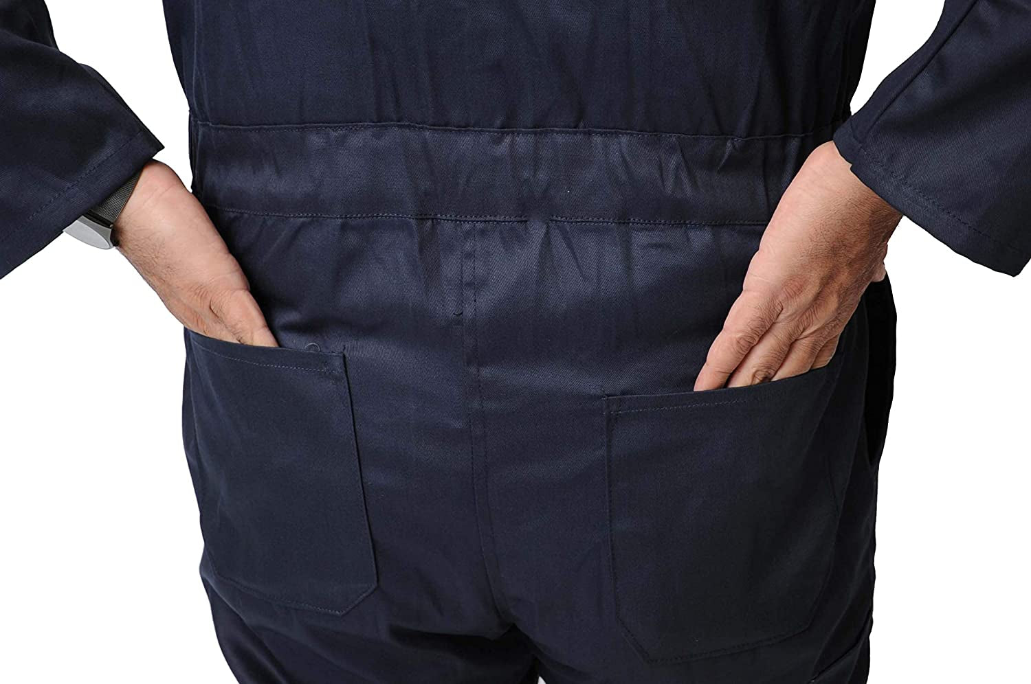 Road Master Men'S Poly Cotton Coverall Overalls Painters Suit Decorators Mechanic Workwear