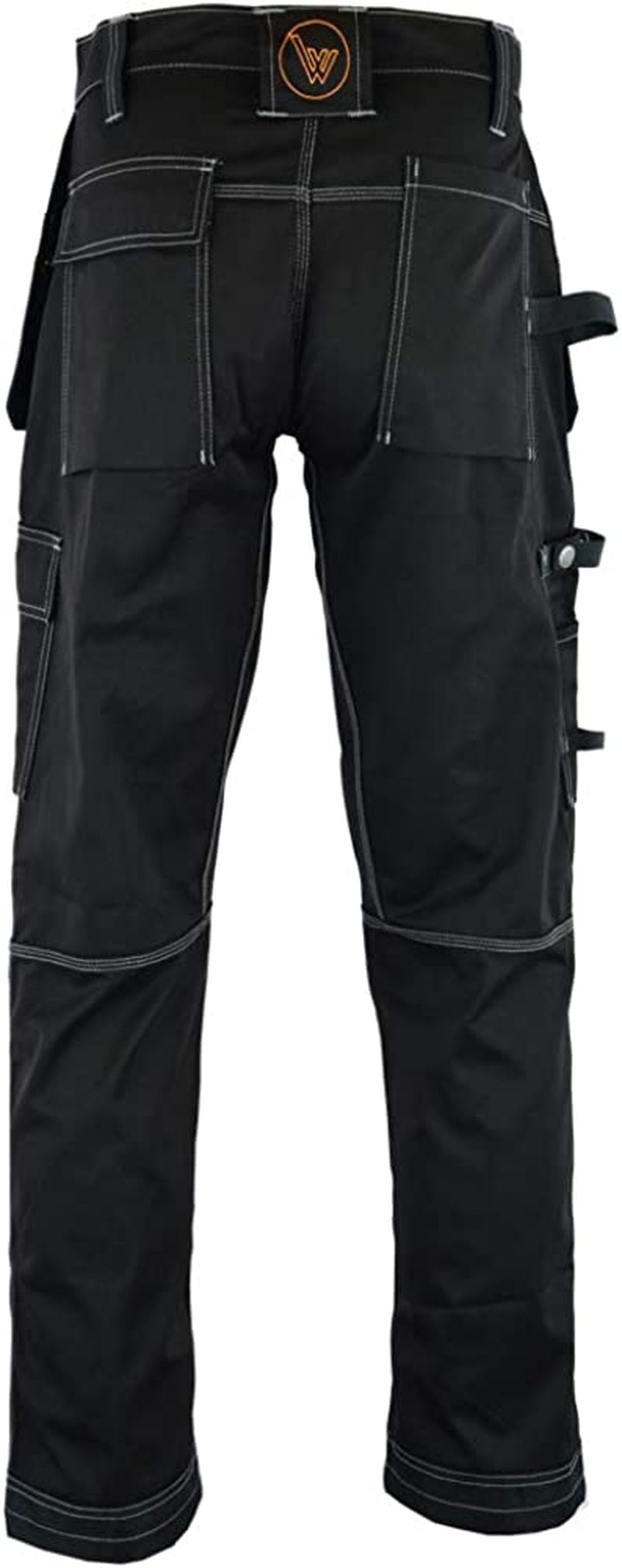 Pro Builder Work Trousers Men- Heavy Duty Combat Cargo Trousers for Men- Multi Pockets & Knee Pad Pockets - Triple Stitched - Durable Work Wear