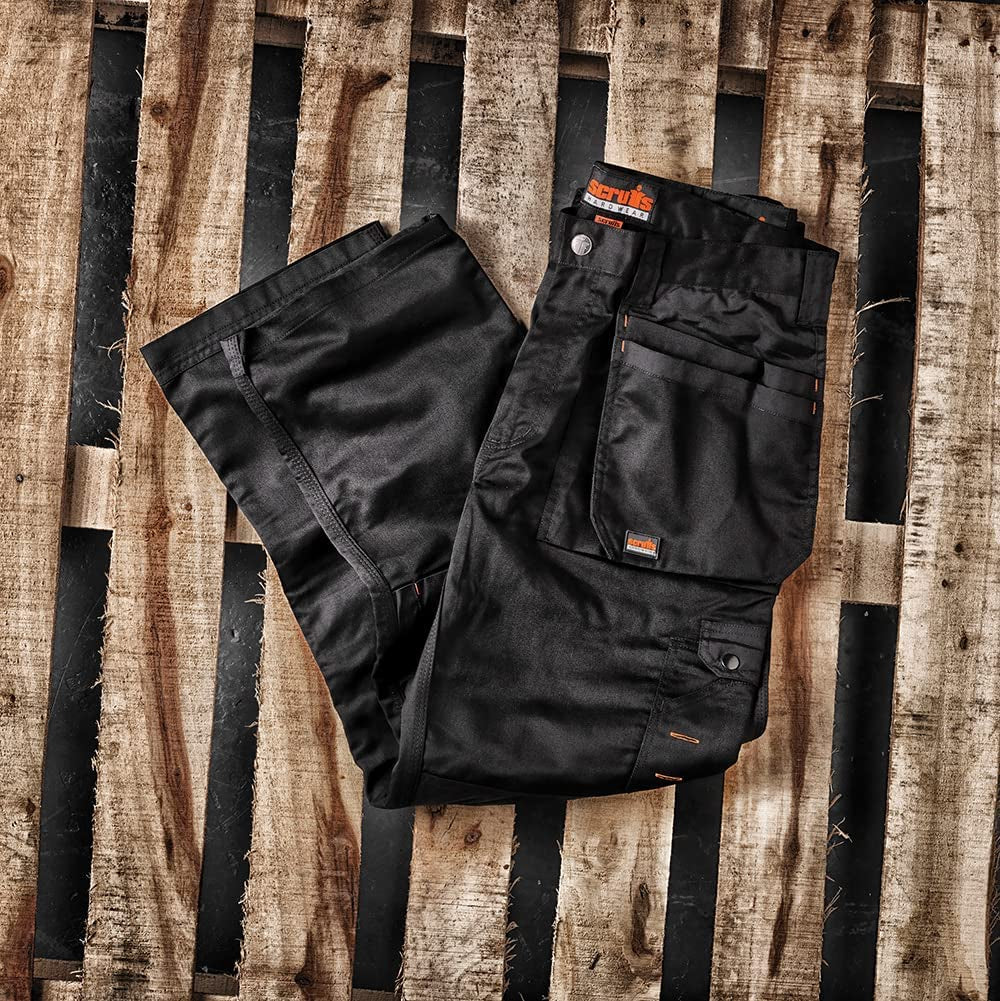 Worker plus Trouser Black 32R (T51794)