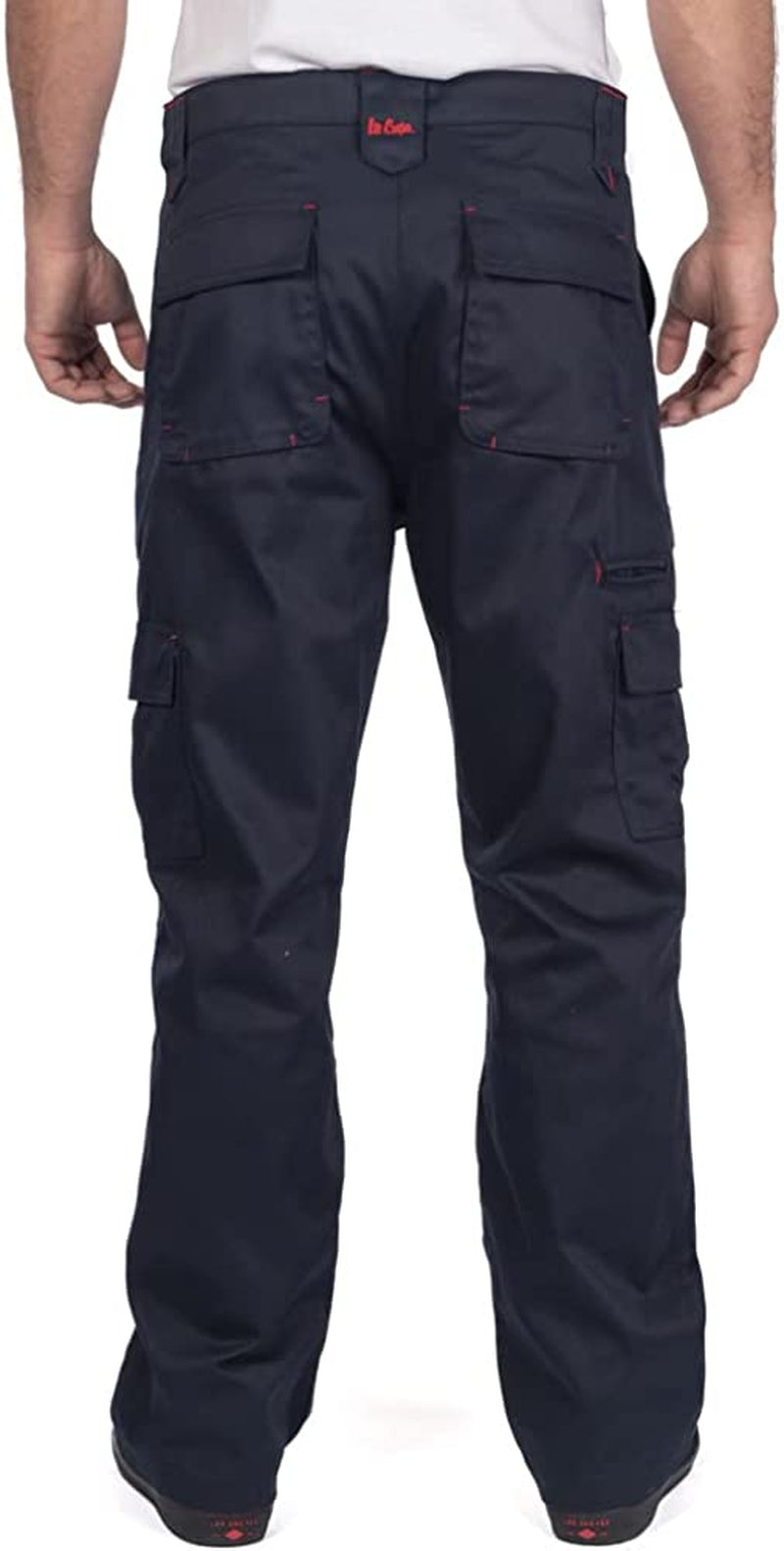 Workwear Mens Multi Pocket Easy Care Heavy Duty Knee Pad Pockets Safety Work Cargo Trousers Pants