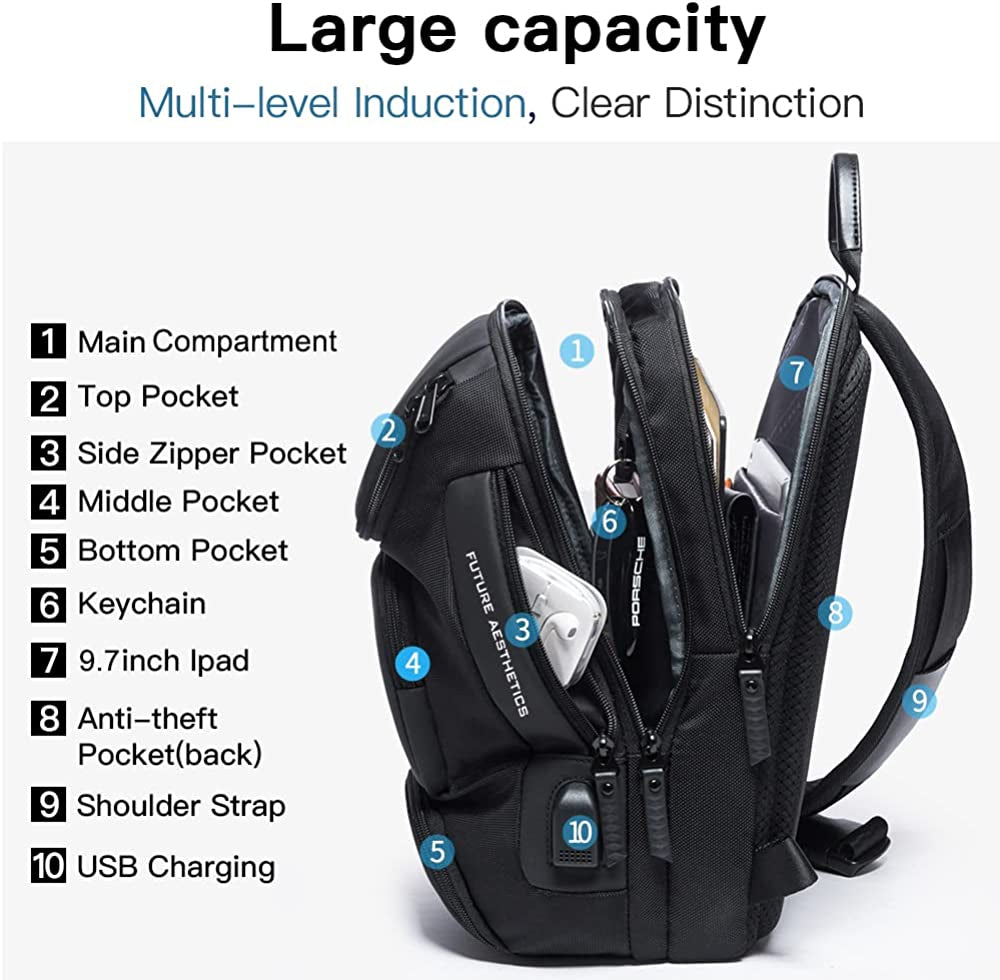 Sling Bag, Waterproof Men'S Chest Bag Shoulder Bags Crossbody Sling Backpack for Men Sling Backpacks