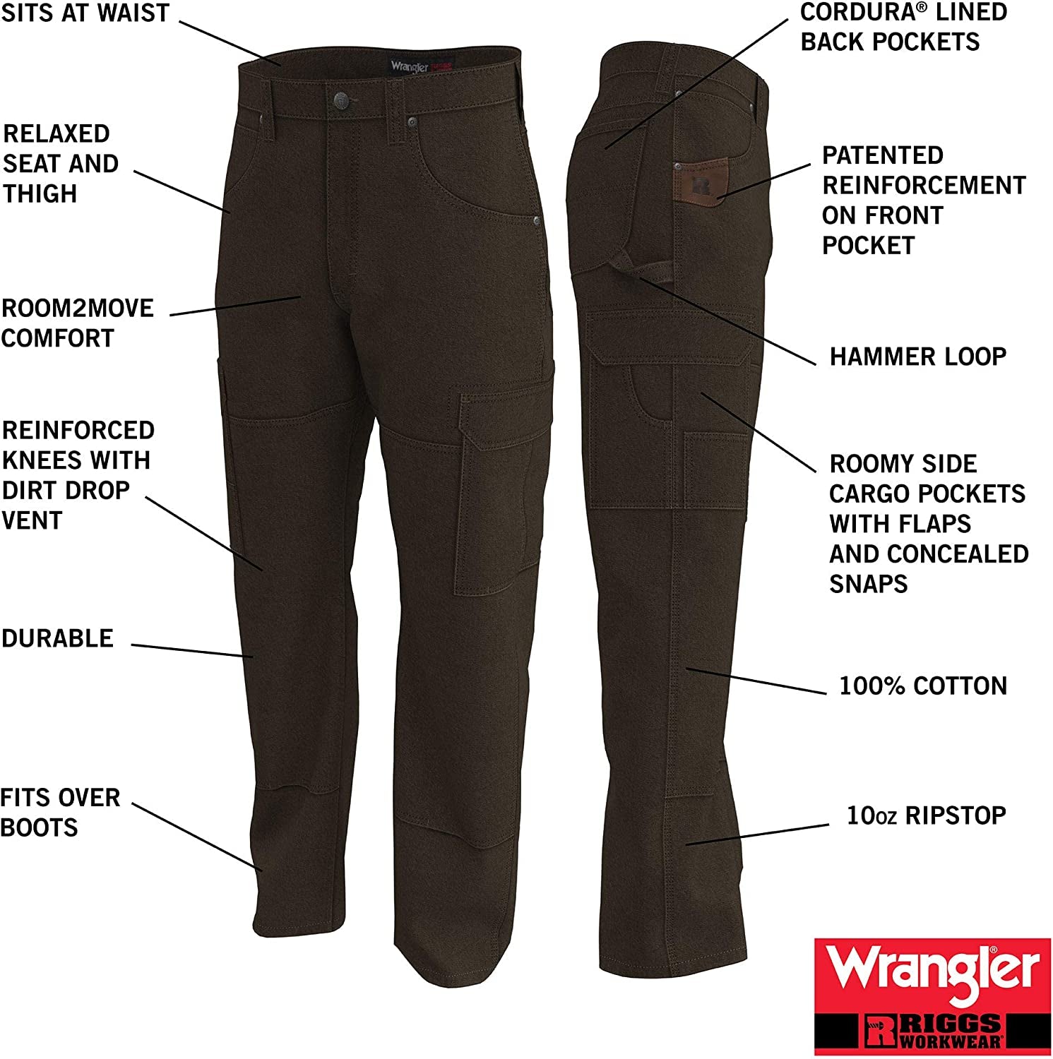 Wrangler Men'S Ranger Pantranger 长裤레인저 팬츠Pantalón Rangerranger 長褲מכנסי ריינג'רCalça Rangerبنطلون رينجرRangerhose Cargo