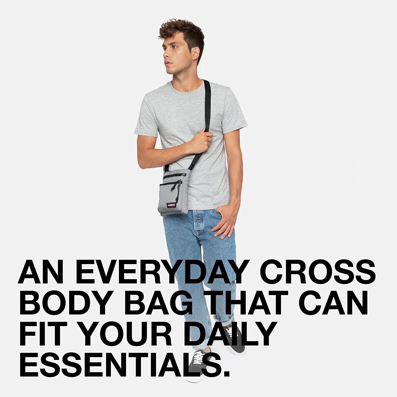 Rusher Messenger Bag, 23 Cm, Grey (Sunday Grey)