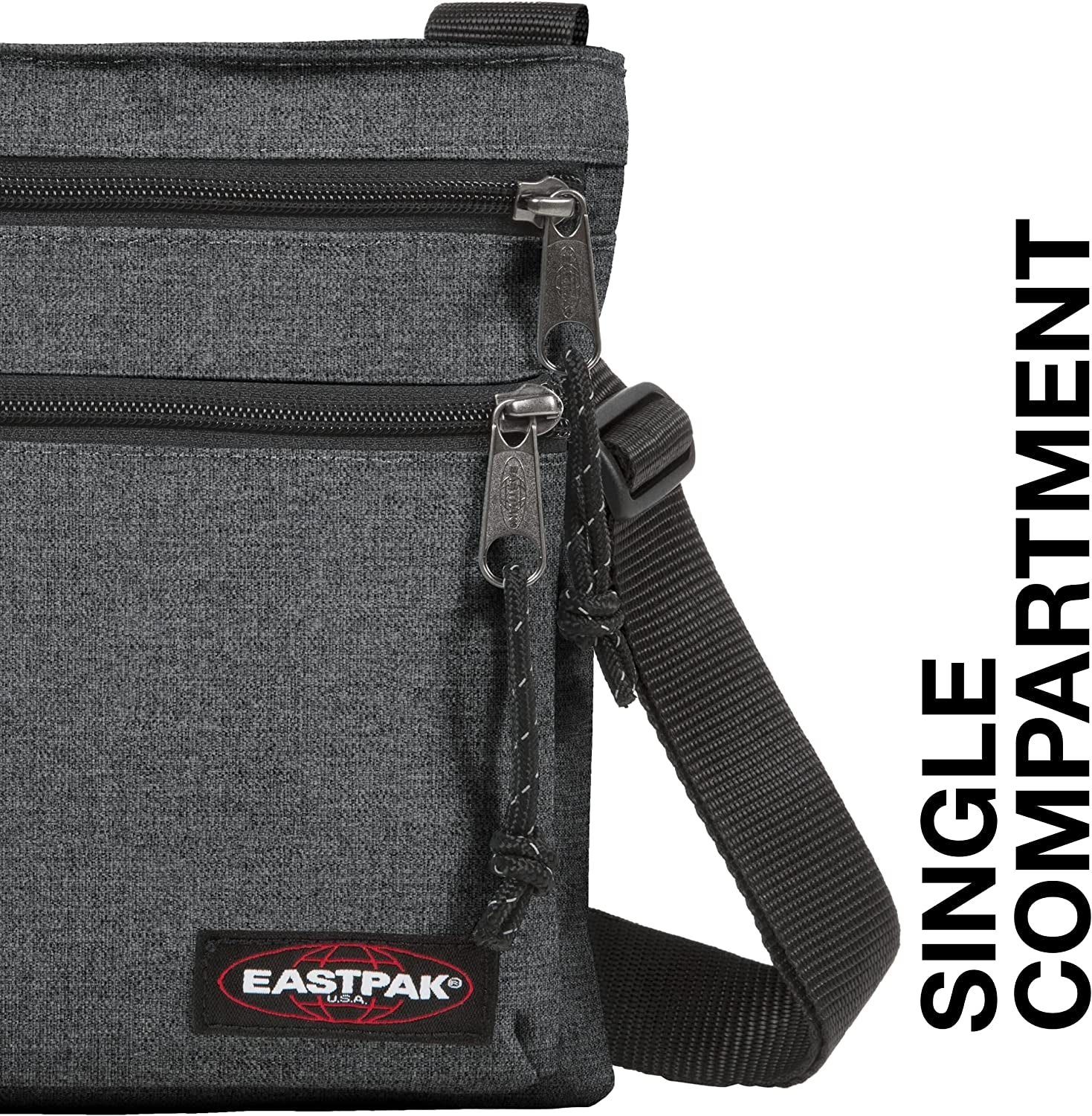 Rusher Messenger Bag, 23 Cm, Black Denim