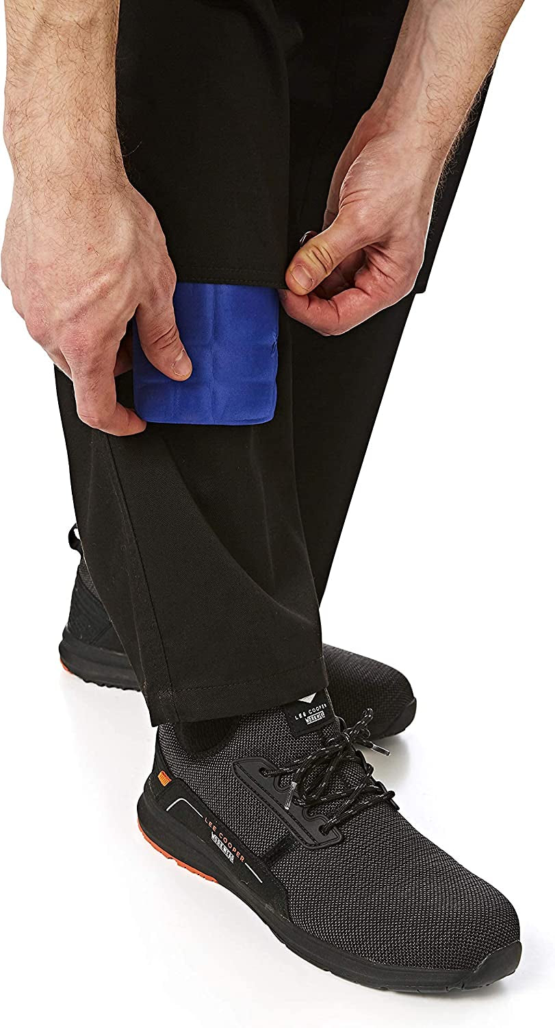 Iron Mountain Workwear IMPNT100 Mens Heavy Duty Easy Care Multi Pocket Knee Pad Pocket Work Safety Classic Cargo Pants Trousers,Black -Short 36" Waist