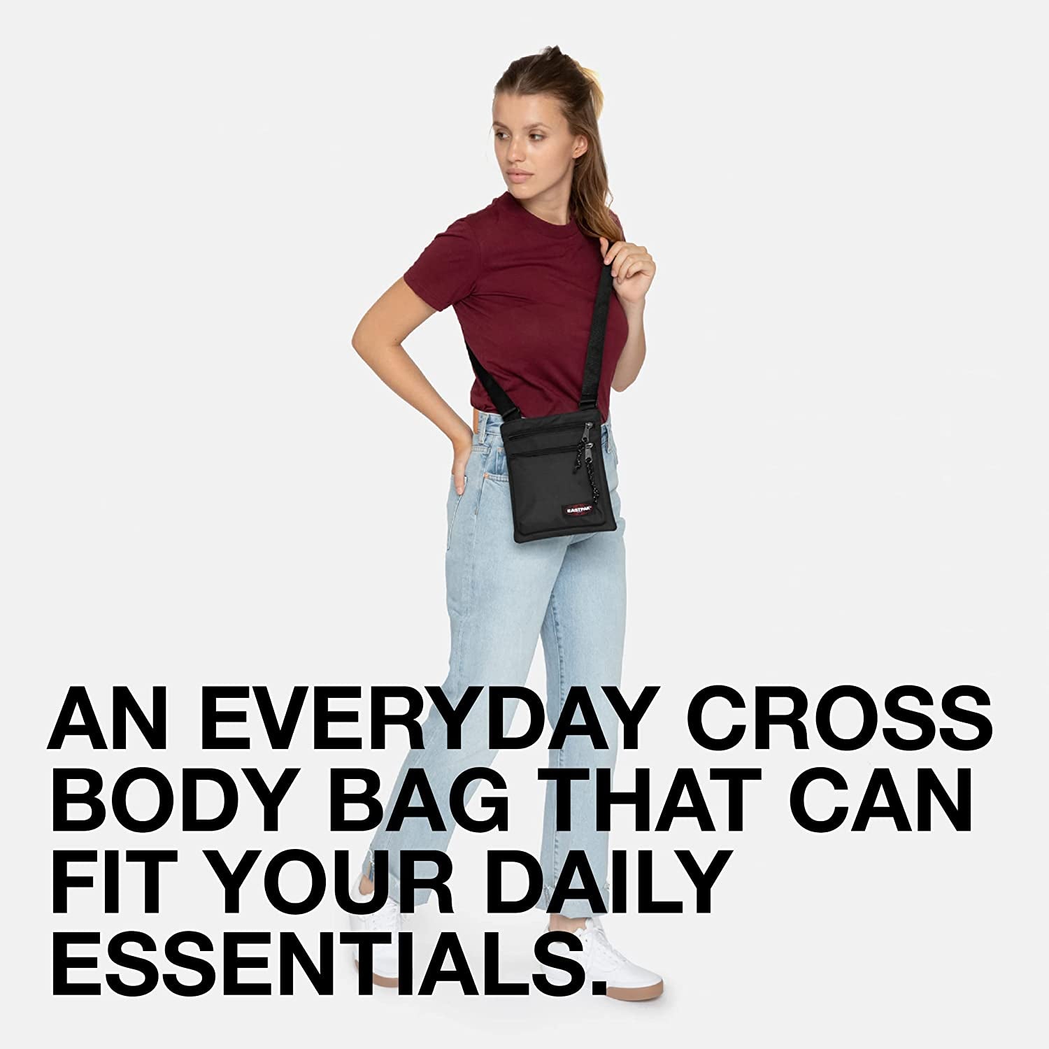 Rusher Messenger Bag, 23 Cm, Black