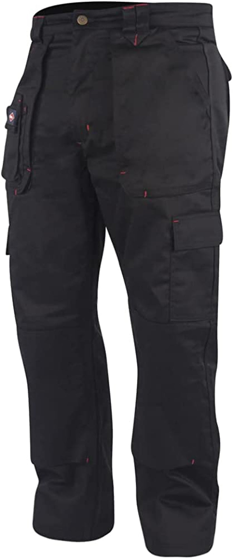 Workwear Mens Multi Pocket Easy Care Heavy Duty Knee Pad Pockets Safety Work Cargo Trousers Pants
