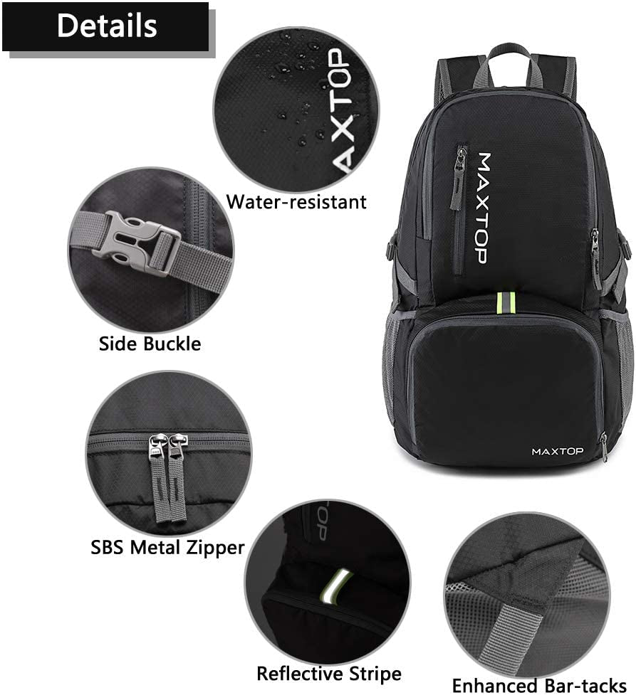 50L/40L Backpack Ultra Lightweight Packable Foldable Rucksack Water Resistent for Men Women Kids Outdoor Camping Hiking Travel Daypack Handy Durable Gifts for Men Women