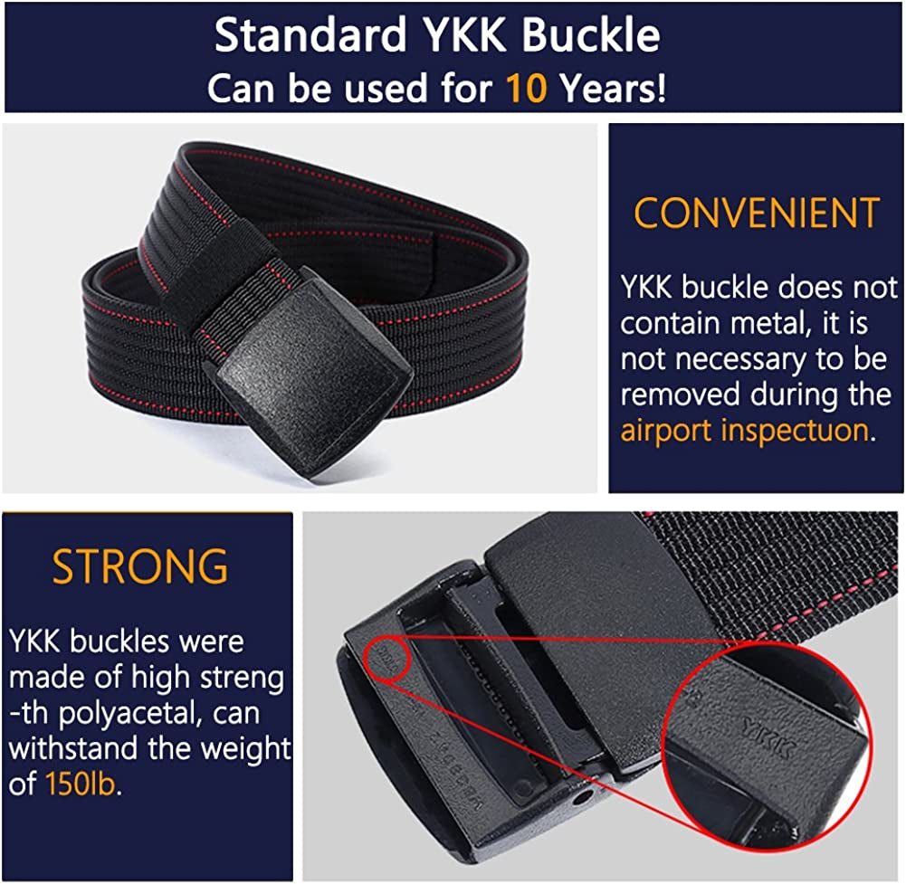 Men Nylon Belt Tactical Military with Plastic Buckle